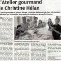 Nouveau thème atelier et article dans la presse