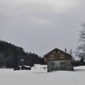 Un peu de couleur dans le paysage N&amp;B du Val