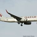 Aéroport: Toulouse-Blagnac: Qatar Airways: 1er A320 de cette compagnie équipé de Sharklets:Airbus A320-232: F-WWBG:MSN:5182