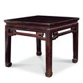 A large zitan waisted square stooL, Early Qing Period