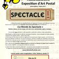 Appel exposition art postal 2017 " Le monde du spectacle"
