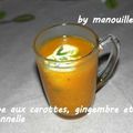 Soupe carottes, gingembre, citronnelle