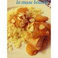 *Tajine de poulet au miel, gingembre et amandes*