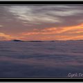 Le lever du soleil avec mer de nuages depuis le Pic du Lizieux