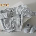 FICHE TRICOT BEBE, explications tricot TUTO, modèle, layette, tricot bb