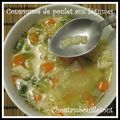 Consommé de poulet aux légumes