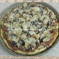 Pizza à la pâte de pomme de terre