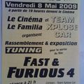 Rassemblement au cinéma pour Fast And Furious 4