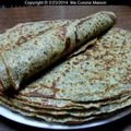 CRÊPES A LA FARINE DE LENTILLES (recette ferme du Blot)