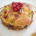 Gratin de fruits rouges et d'ananas, à la manière de Frédéric Coursol. 