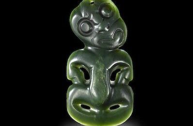 Maori Anthropomorphic Neck Pendant, New Zealand, hei tiki