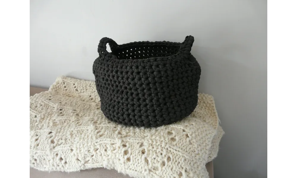 Quelques heures à peine pour crocheter ce panier.