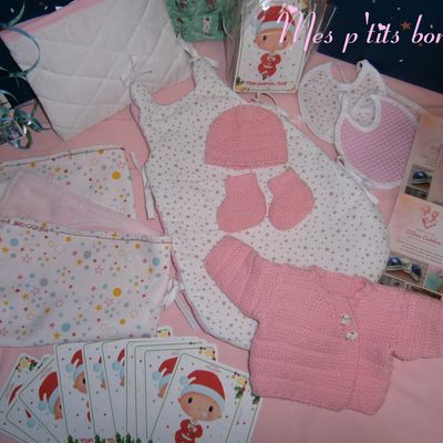 Nos jolis trousseaux pour Noël pour le CHU D'Amiens ( Service de réa et Néonat )