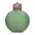 A jadeite snuff bottle, 1780-1860