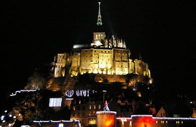 nocturne au Mont Saint Michel le 1er Janvier 2010