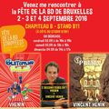 Je serai en dédicace à la Fête de la BD de Bruxelles - 2, 3 et 4 septembre 2016