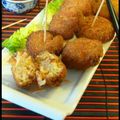 ღ " Miam " Boulettes de Crevettes & Brandade de Morue Panées 