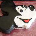 Gâteau tête de Mickey.