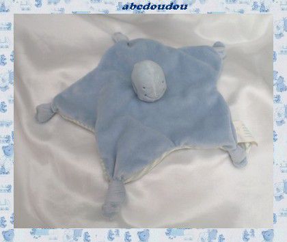 Doudou Plat Bleu Ciel Étoile Poisson Baleine 5 Noeuds Bleu La Halle Kimbaloo