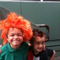 Footy parade and crazy hair at Caulfield Junior College