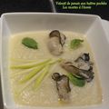 Velouté de panais aux huîtres pochées...ou snackées