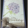 Carte d'anniversaire et aqua-painter