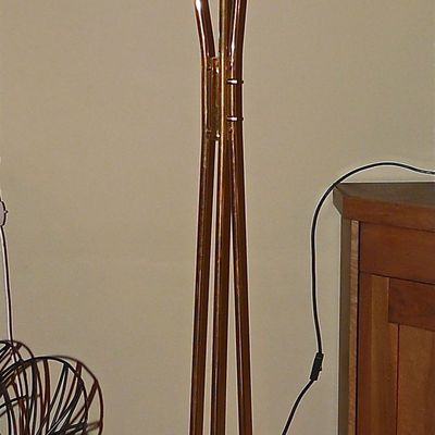 Très rare lampadaire par Gaetano Scolari pour Stilnovo.1957.Vendu