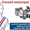 Conseil municipal à Agde le jeudi 25 septembre ...