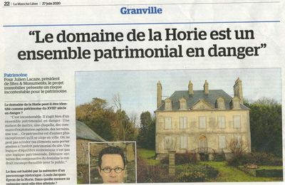 PATRIMOINE NORMAND EN PERIL/8: Retour au domaine de la Horie à Granville sur fond de vague verte électorale...