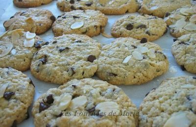 Cookies pépites de chocolat et amandes