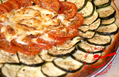 Tarte Courgettes, tomates et chèvre