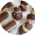 Minis éclairs et minis religieuses au chocolat