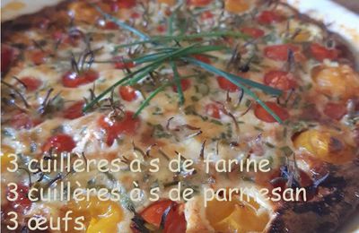 Clafoutis Tomates cerise