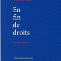 Lettre à Yvon Le Men, « en fin de droits »