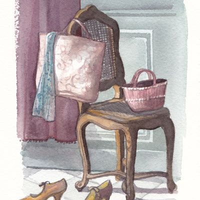 La chaise | Aquarelle