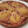 Tarte noisettine aux poires et chocolat