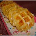 Feuilletés gaufrés au saumon et feuilletés gaufrés à la mangue 