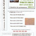 Les dates du Calhaura sur notre commune