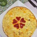 Quiche sans pâte brocolis et chorizo 