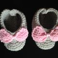 Petit chaussons au tricot