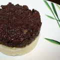 Boudin noir de Mortagne sur écrasée de pomme de terre