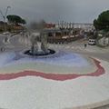 Rond-point à Premià de Dalt (Espagne)