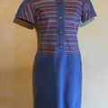 R1133 : Robe jean 60's T.40