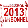 2012 fut une année de grands changements 2013 sera une année de nouveautés !
