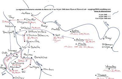 Les opérations du R.I.C.M. du 11 au 16 juin 1940 en Eure et Loir