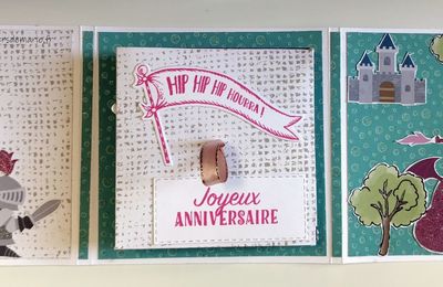 Carte Cube Pop Up - Anniversaire Angèle