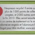 Le saviez-vous ? Capsules Nespresso