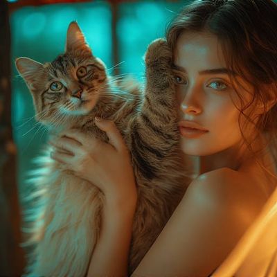 Sa grand-mère lui dit :  Le chat peut te griffer