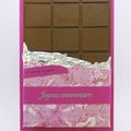 Carte tablette de chocolat - Chocolate bar card