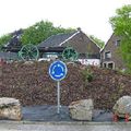 Rond-point à Tiège (Belgique)